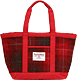 coen Harris Tweed Big Tote Bag2 (Red)
